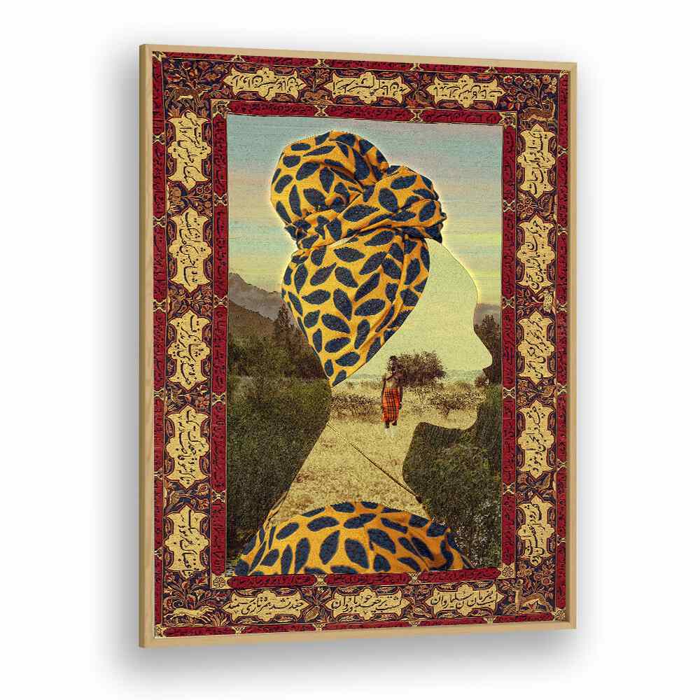 Mother By Cosmo Zach Surreal Art Prints Surrealism in Oak Wood Plain Frame