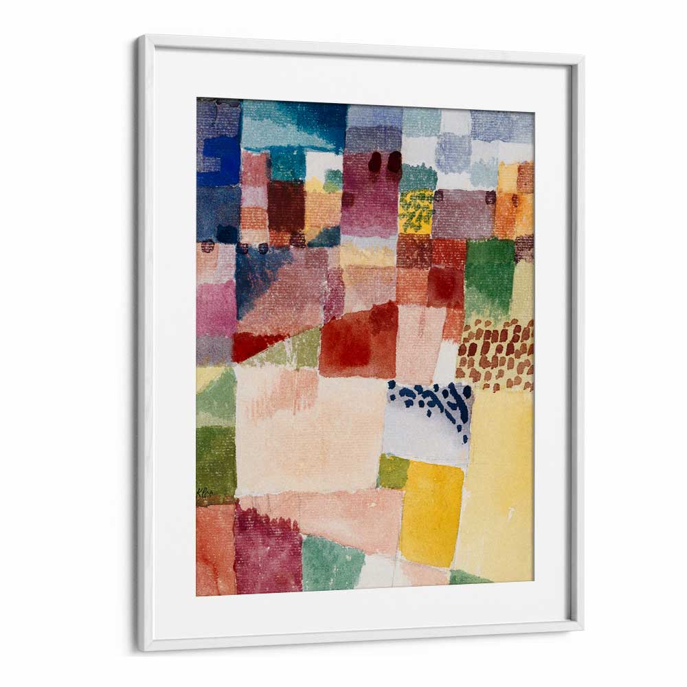 Motif From Hammamet 1914 Vintage Paintings in White Frame With Mount