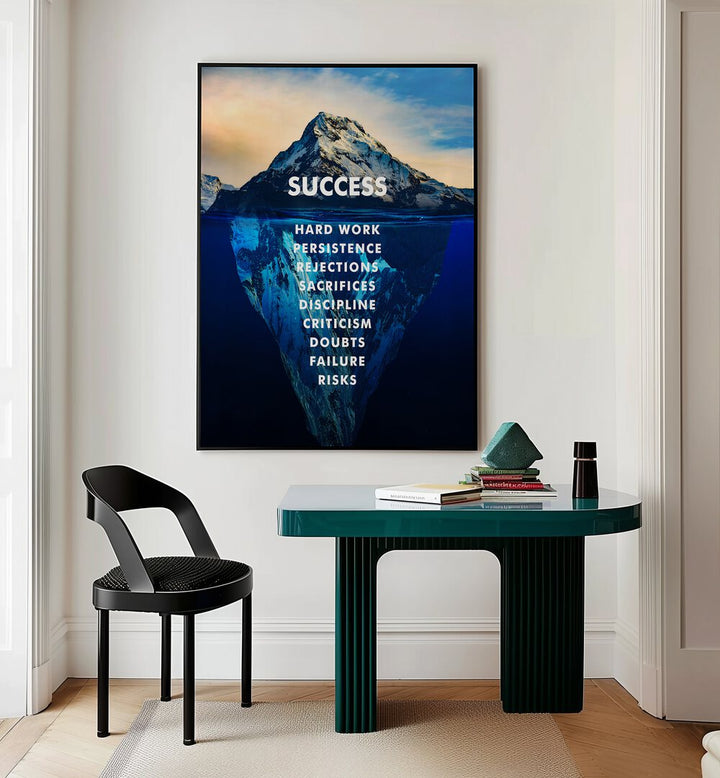 Transform your space with MOUNTAIN OF SUCCESS II, QUOTES poster, inspiring daily reminders of your potential.