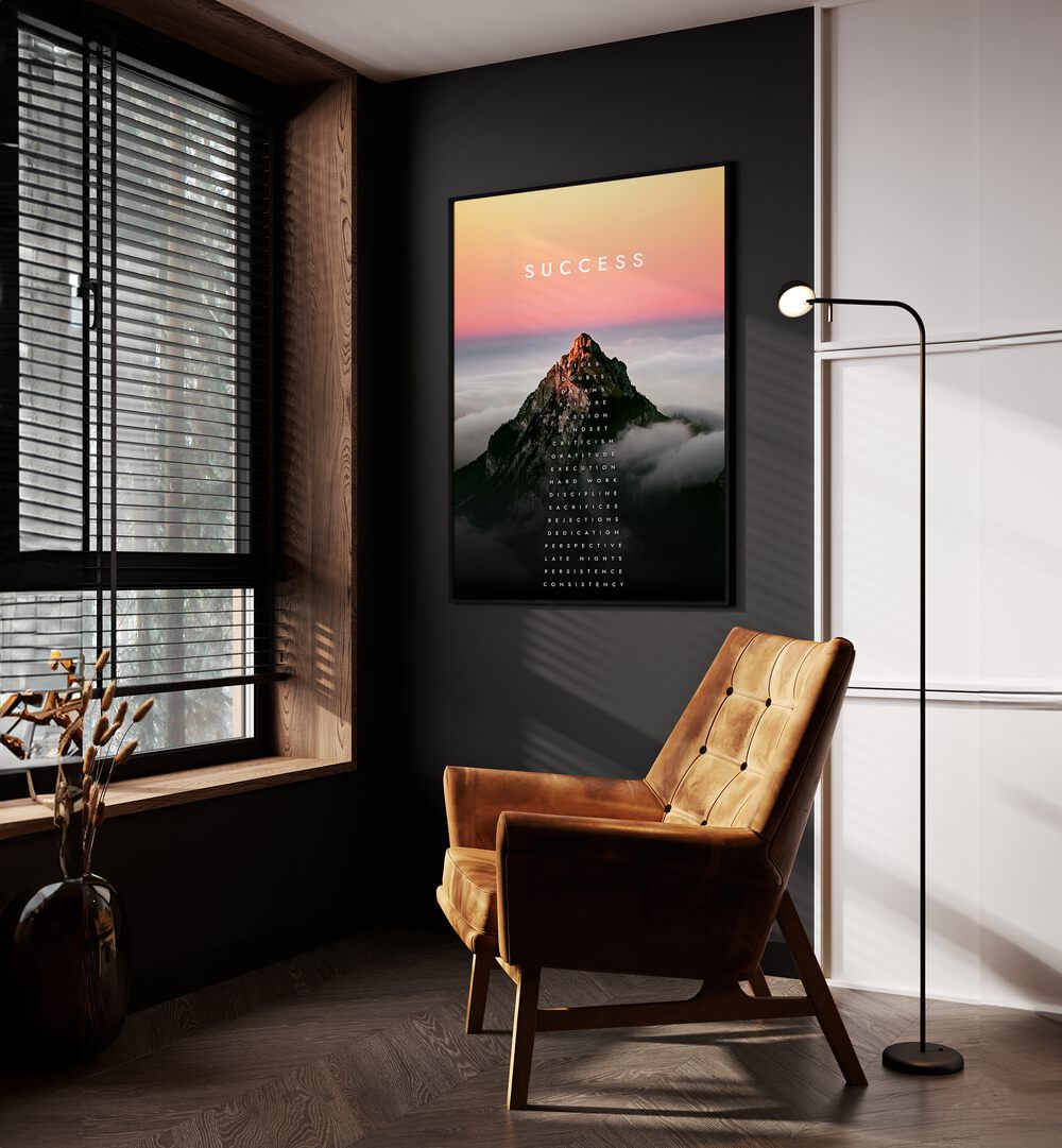 Transform your space with MOUNTAIN OF SUCCESS, QUOTES & TYPOGRAPHY POSTERS, inspiring ambition and motivation.