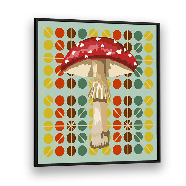 Mushroom By Lynnda Rakos Pop Art Paintings Pop Art Prints in Black Plain Frame