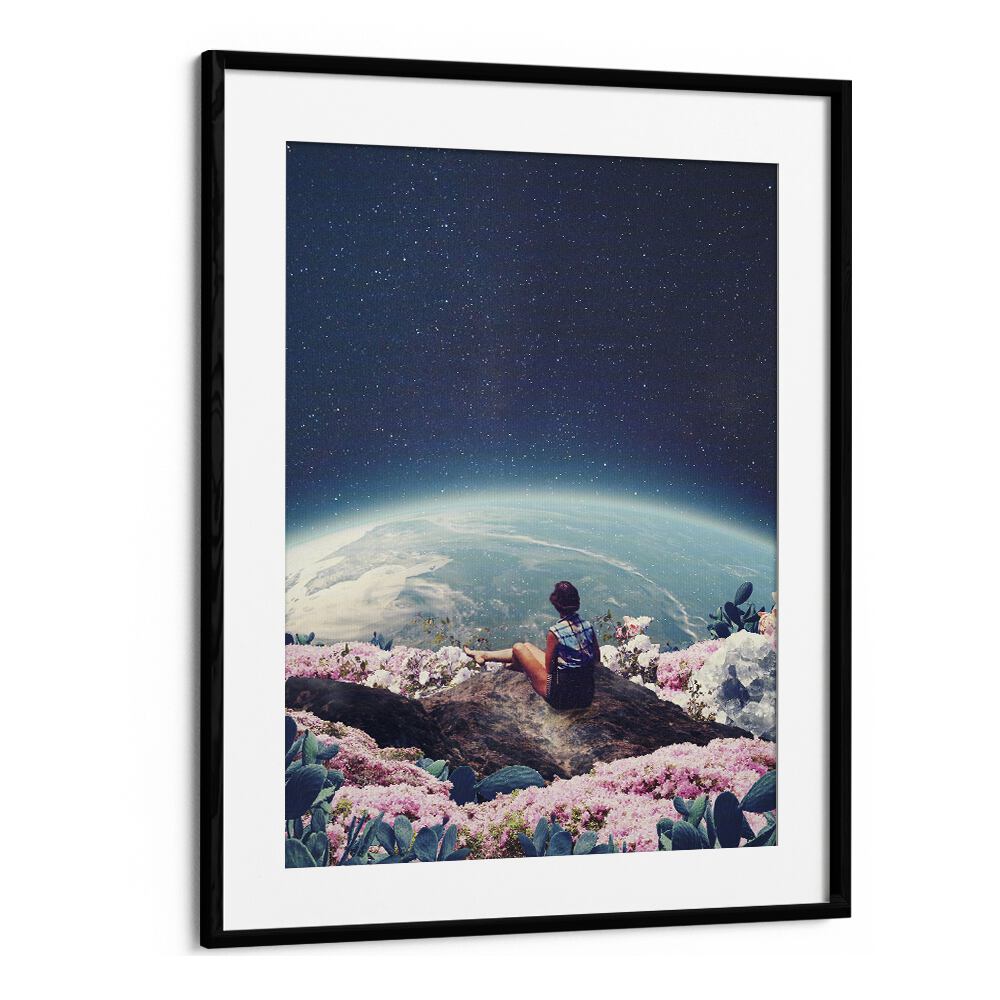 My World Blossomed When I Loved You By Frank Moth Surreal Art Prints Surrealism in Black Frame With Mount