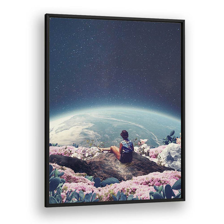 My World Blossomed When I Loved You By Frank Moth Surreal Art Prints Surrealism in Black Plain Frame