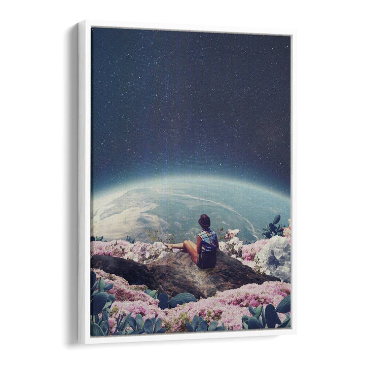 My World Blossomed When I Loved You By Frank Moth Surreal Art Prints Surrealism in White Floater Frame