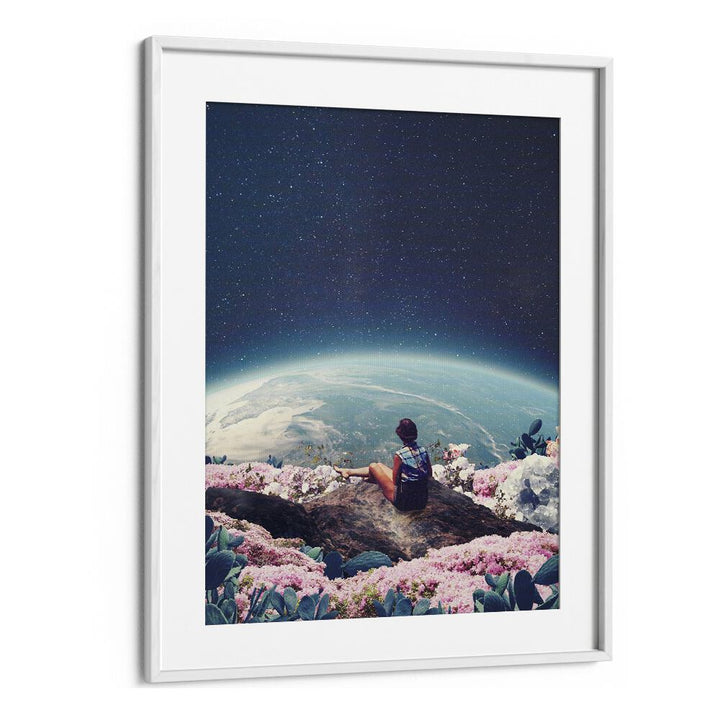 My World Blossomed When I Loved You By Frank Moth Surreal Art Prints Surrealism in White Frame With Mount