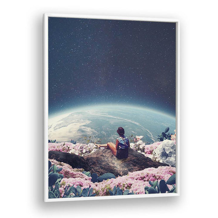 My World Blossomed When I Loved You By Frank Moth Surreal Art Prints Surrealism in White Plain Frame