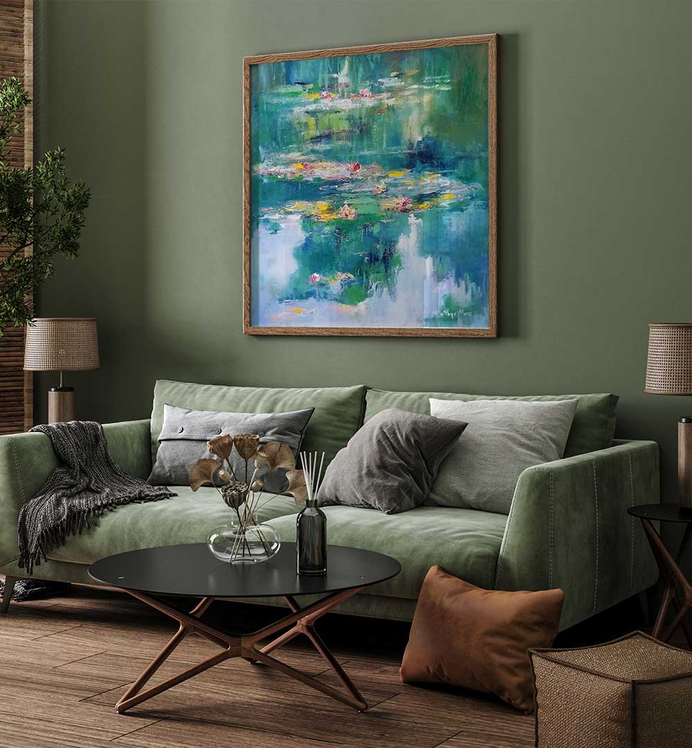 MYSTIC LILIES , FLORAL FLOWER PAINTINGS