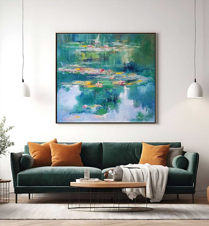 MYSTIC LILIES , FLORAL FLOWER PAINTINGS