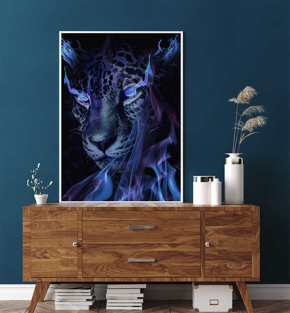 MYSTICAL TIGER DARKNESS , SURREAL ART PRINTS