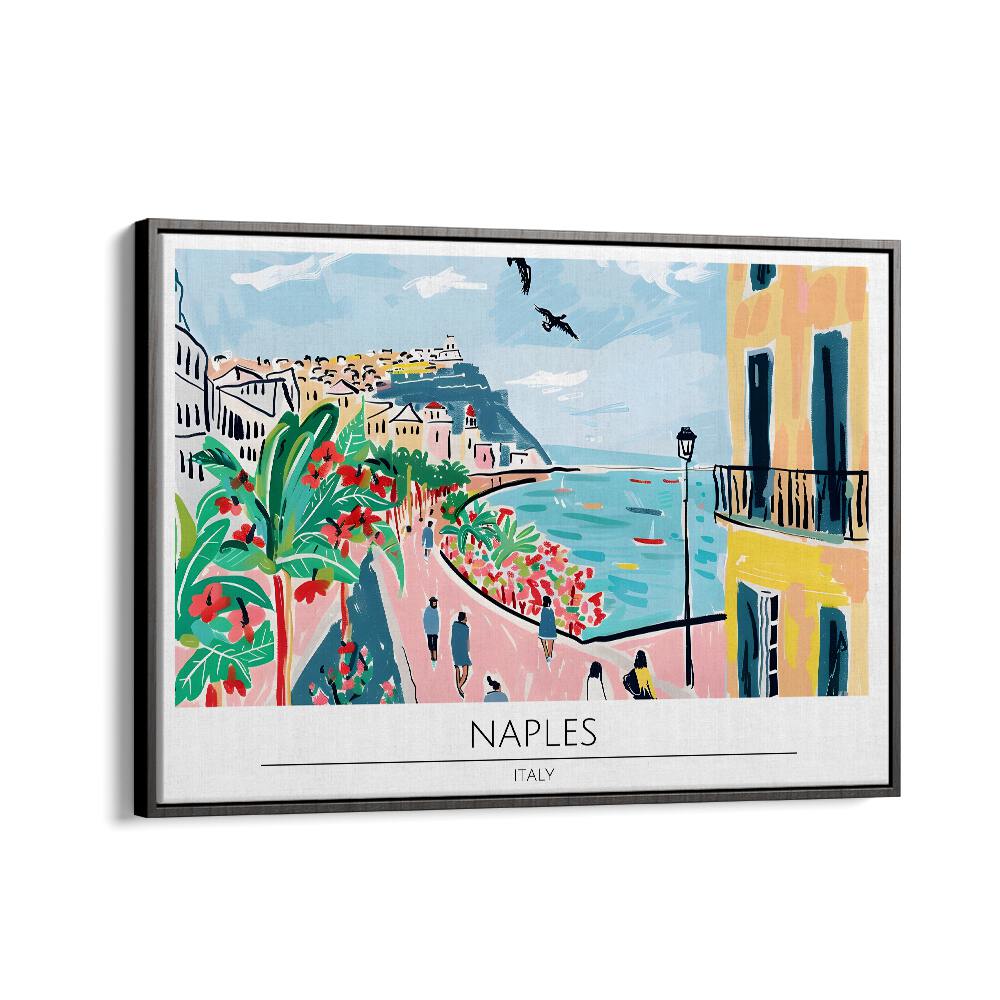 TRAVEL ART painting - NAPLES CITY - ITALY by Asianmonk