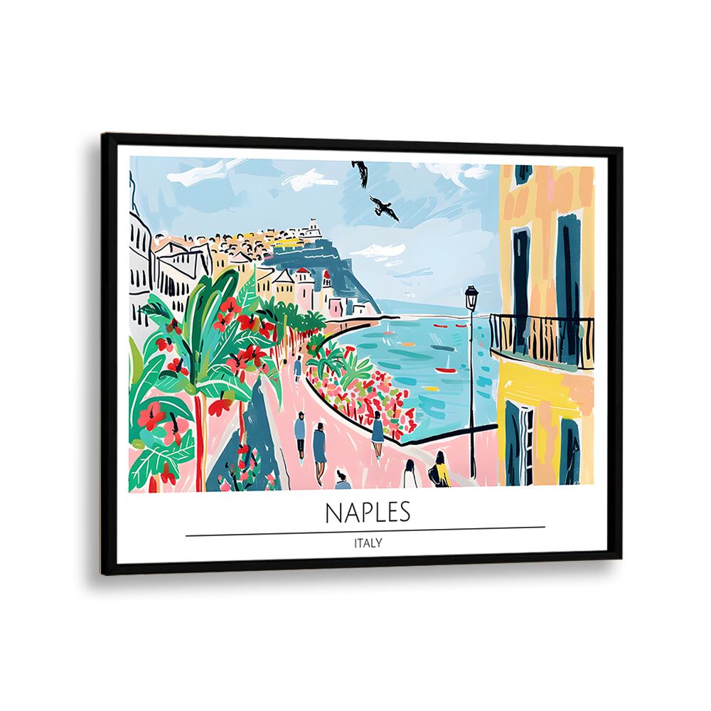 TRAVEL ART painting - NAPLES CITY - ITALY by Asianmonk