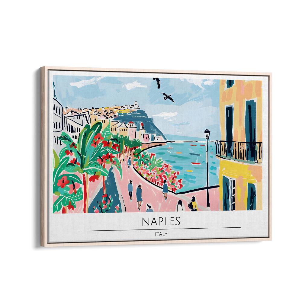 TRAVEL ART painting - NAPLES CITY - ITALY by Asianmonk