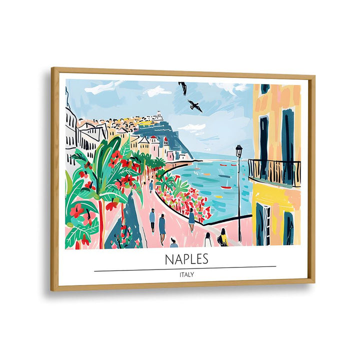 TRAVEL ART painting - NAPLES CITY - ITALY by Asianmonk