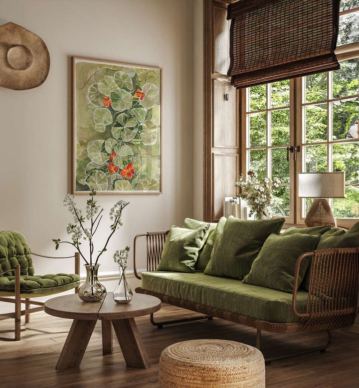 Brighten your home with the NASTURTIUM TAPESTRY, featuring vibrant colors and intricate designs for a lively touch.