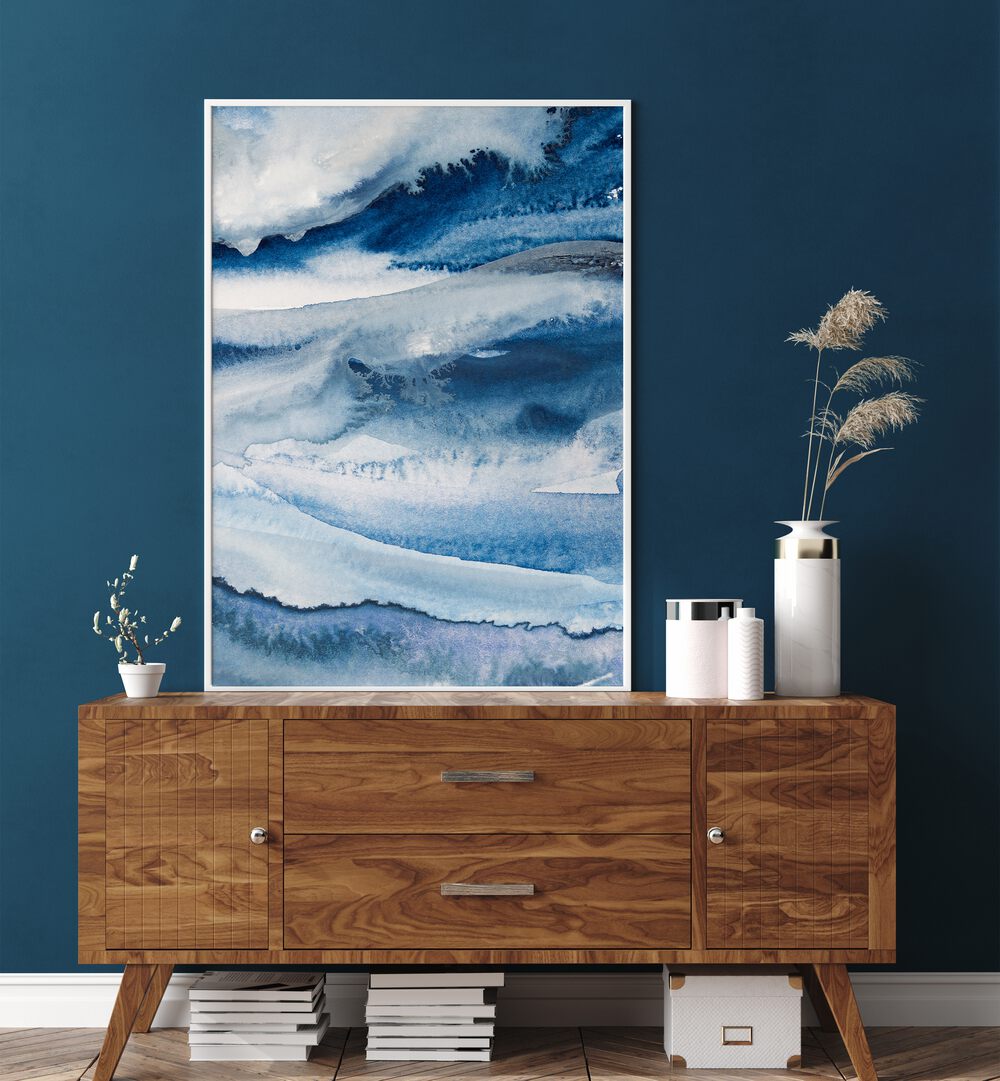 Elegant NATUREFORCE, ABSTRACT PAINTINGS showcased in a modern interior, enhancing the cozy atmosphere.