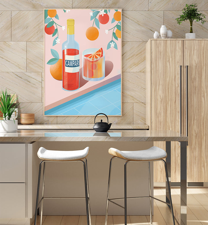 NEGRONI COCKTAIL , BAR & CAFE ART