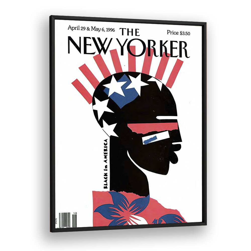 New Yorker Magazine Poster - 1996 Issue I Artwork  in Black Plain Frame
