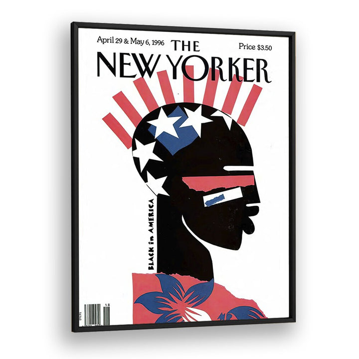 New Yorker Magazine Poster - 1996 Issue I Artwork  in Black Plain Frame
