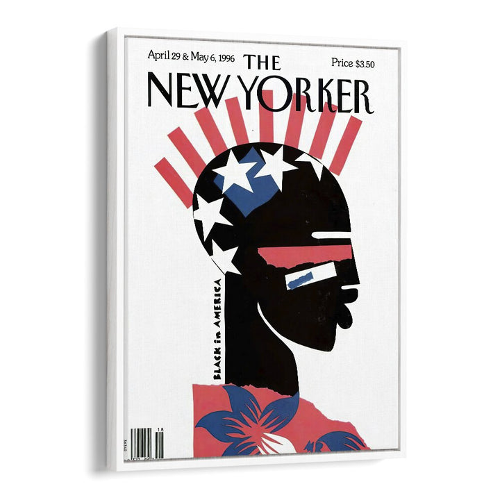 New Yorker Magazine Poster - 1996 Issue I Artwork in White Plain Frame  