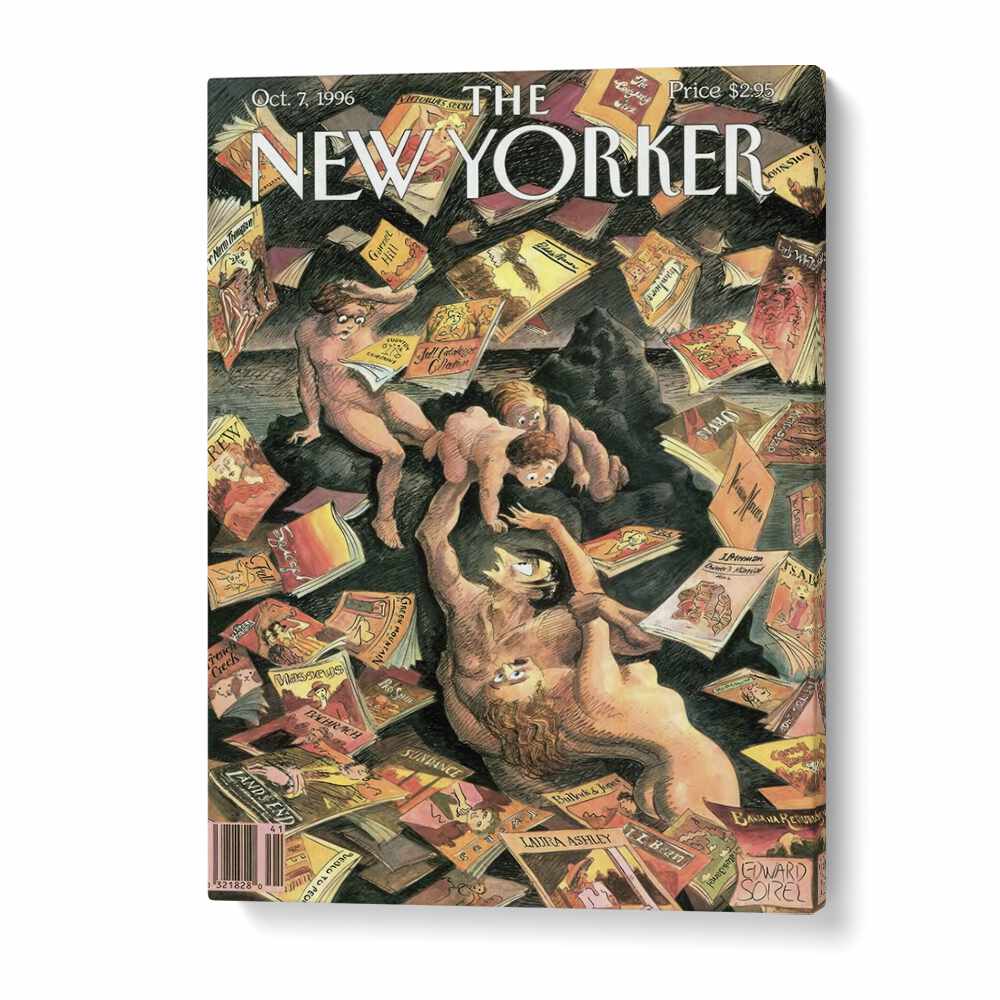 New Yorker Magazine Poster - 1996 Issue III Artwork in Gallery Wrap
