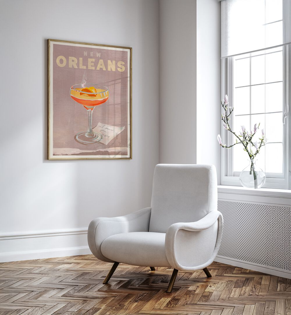 Transform your space with the NEW ORLEANS COCKTAIL, BAR art, celebrating vibrant bar culture and mixology.
