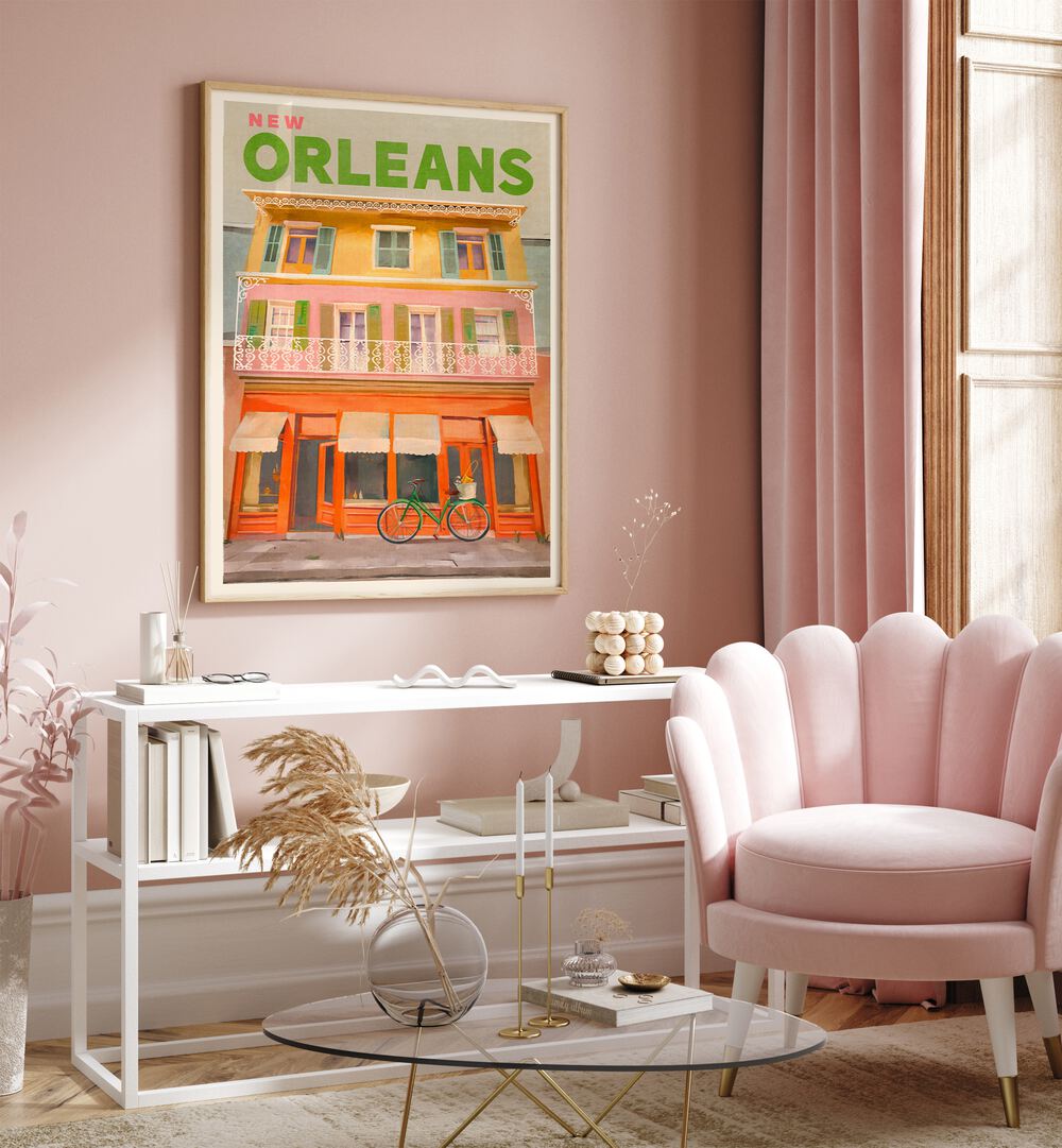 Vibrant NEW ORLEANS LOUISIANA, TRAVEL POSTERS enhance any space, capturing the city's rich culture and charm.