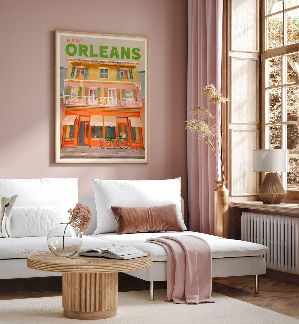 Vibrant NEW ORLEANS LOUISIANA, TRAVEL POSTERS bring charm to any space, showcasing the city's rich culture and history.