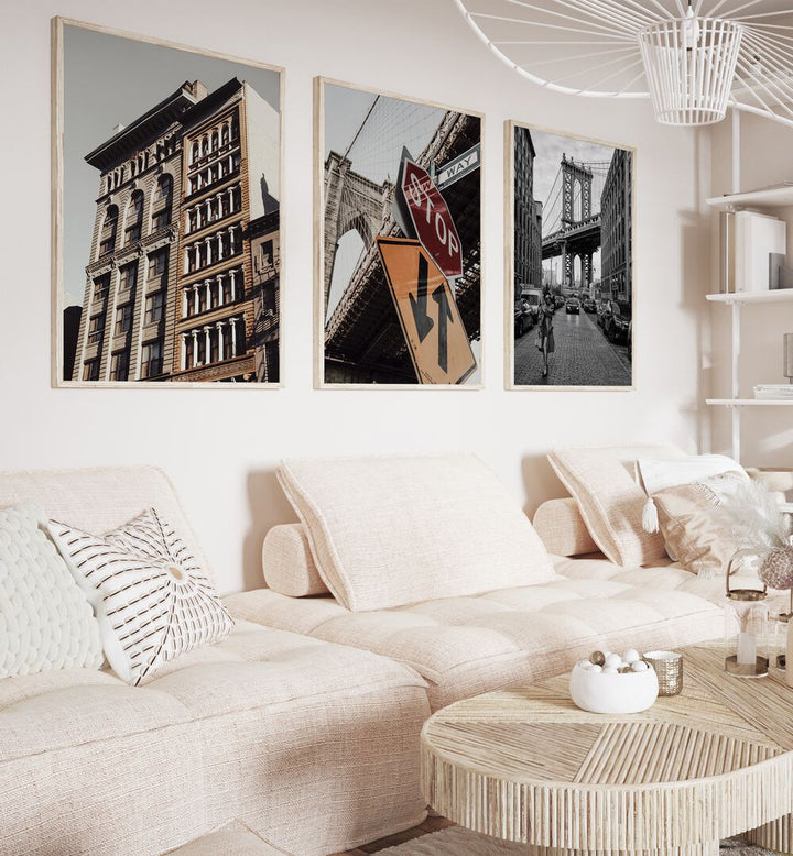 NEW YORK CITY SET , SET OF 3 PAINTINGS