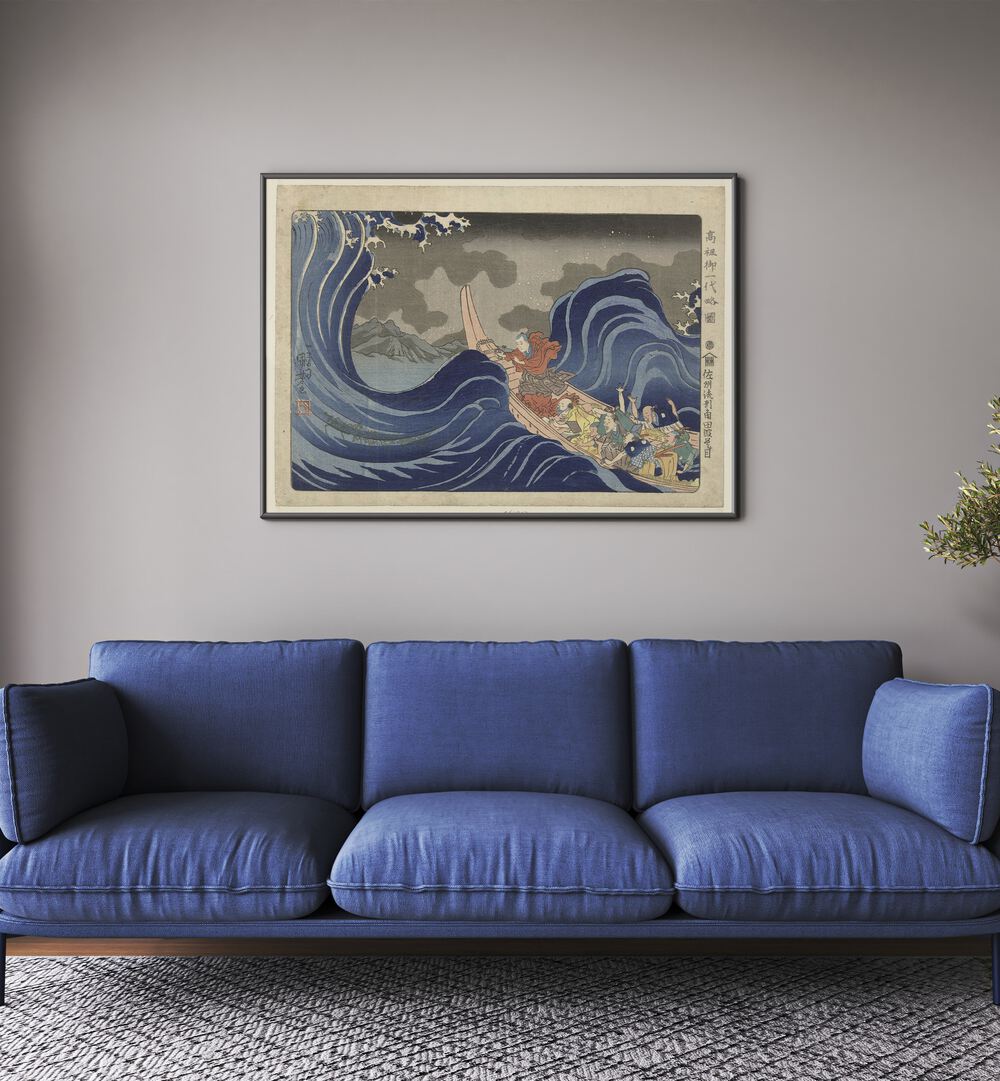 NICHIREN BEZWEERT DE GOLVEN, VINTAGE PAINTINGS