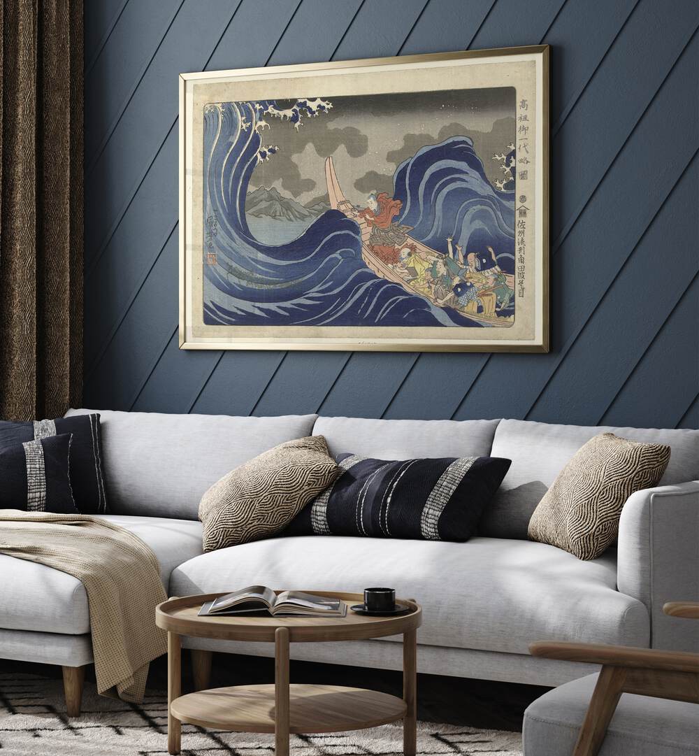 NICHIREN BEZWEERT DE GOLVEN, VINTAGE PAINTINGS