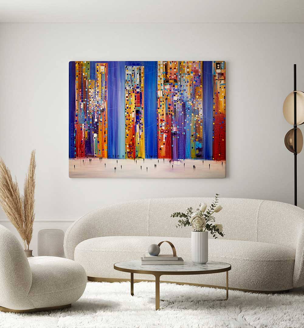 NIGHT STREETS , MODERN IMPRESSIONISM PAINTINGS