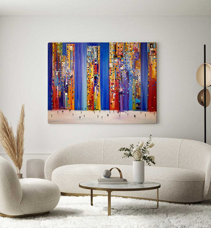 NIGHT STREETS , MODERN IMPRESSIONISM PAINTINGS