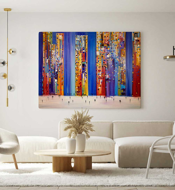 NIGHT STREETS , MODERN IMPRESSIONISM PAINTINGS