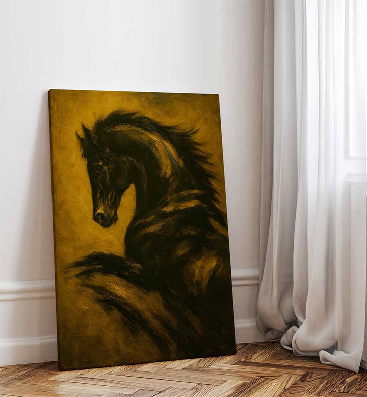 NIGHTMARE STALLION , EXPRESSIONISM PAINTINGS