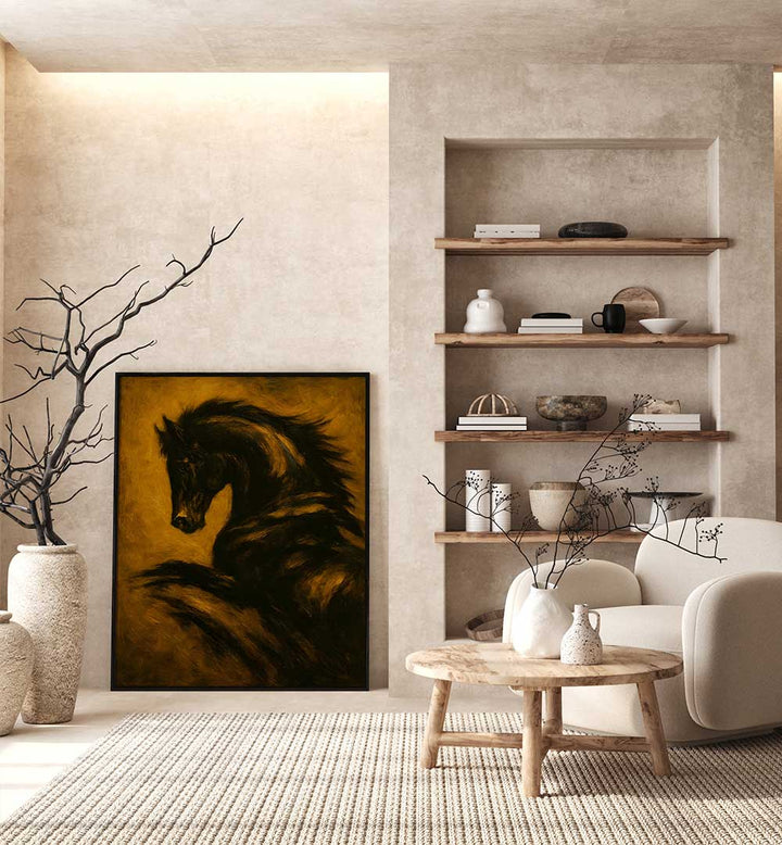 NIGHTMARE STALLION , EXPRESSIONISM PAINTINGS