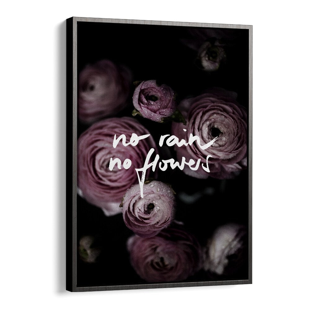 No Rain No Flowers II By Mareike Bohmer Abstract Art Artwork in Black Floater Frame
