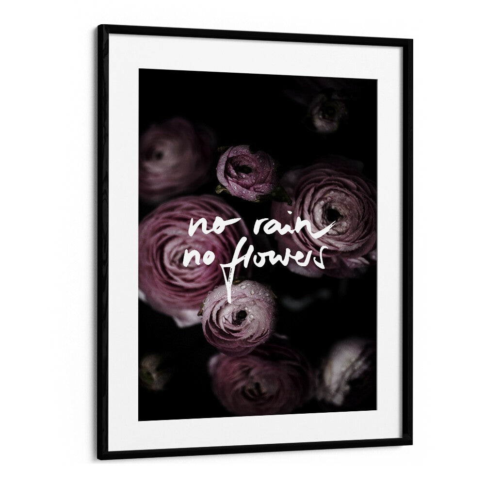 No Rain No Flowers II By Mareike Bohmer Abstract Art Artwork in Black Frame With Mount
