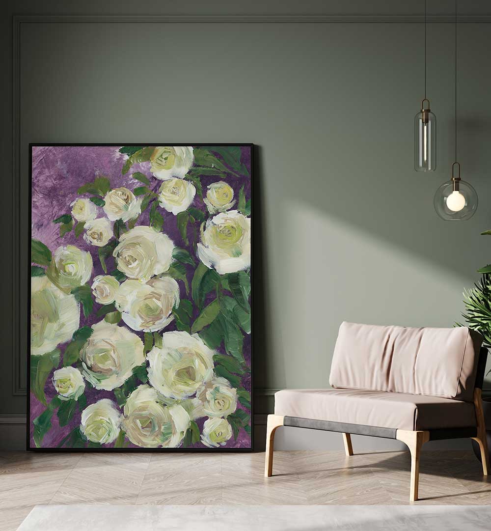 NORAY PAINTERLY ROSES , FLORAL FLOWER PAINTINGS