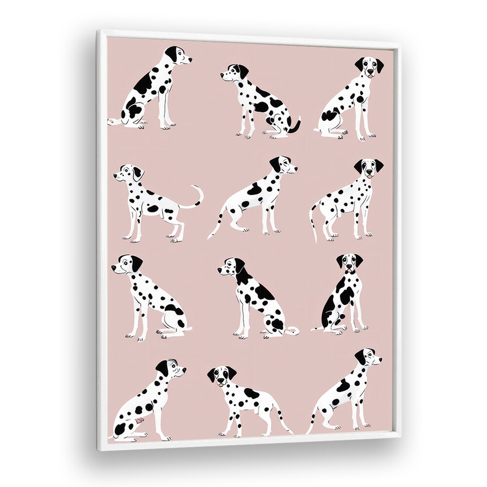 Not 101 Dalmatian Kids art Artwork in White Plain Frame
