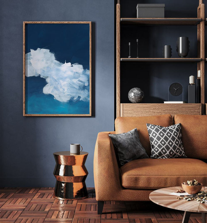 MYSTIC INDIGO CLOUDS II , ABSTRACT ART , ABSTRACT PAINTINGS