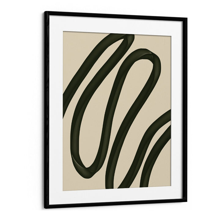 Nana by Yopie Studio Abstract Paintings Abstract Art Prints in Black Frame With Mount