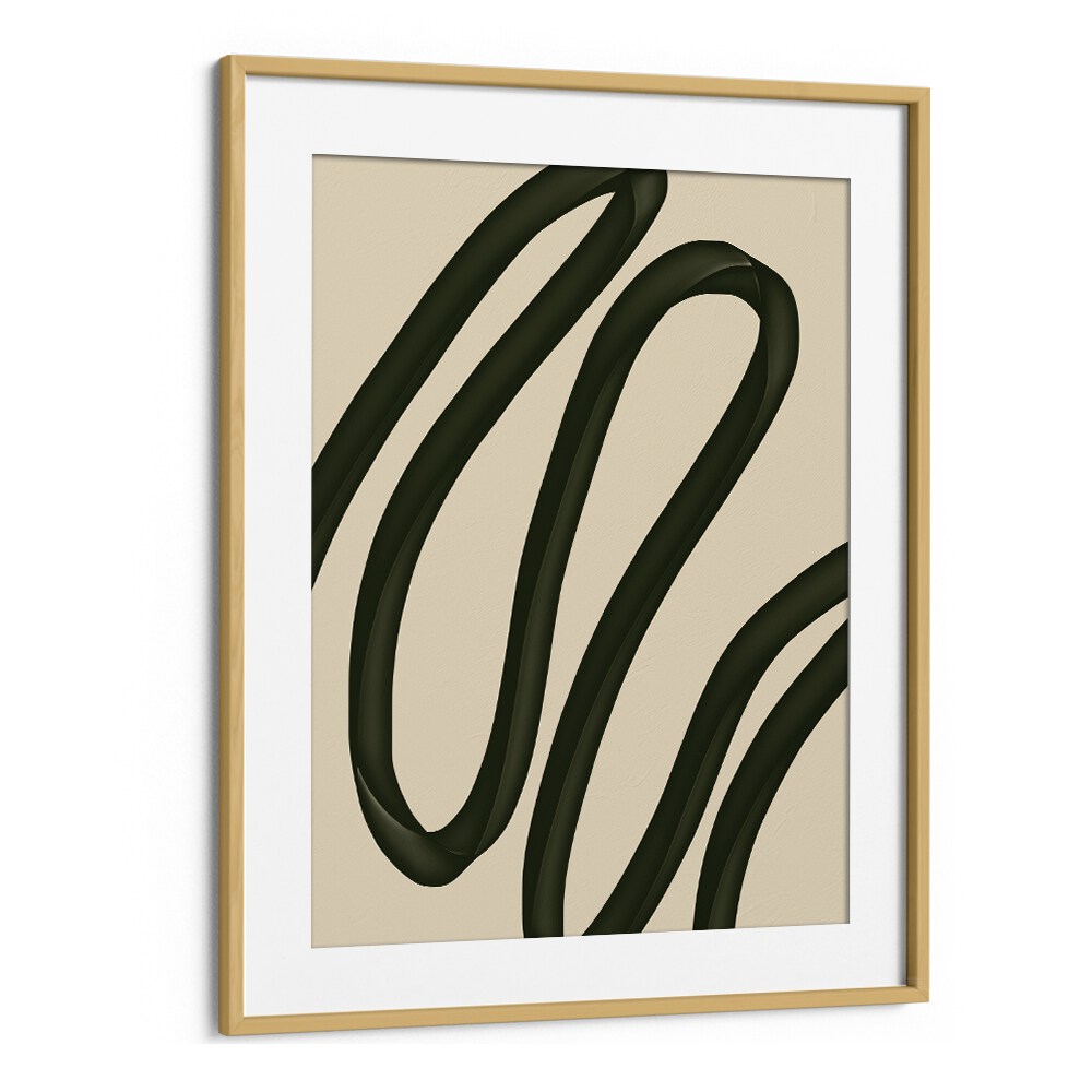 Nana by Yopie Studio Abstract Paintings Abstract Art Prints in Oak Wood Frame With Mount