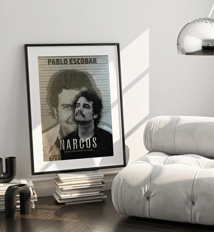 Narcos  by Grishma Korjani Movie Posters Artwork I Placed on a wall In A Living Room