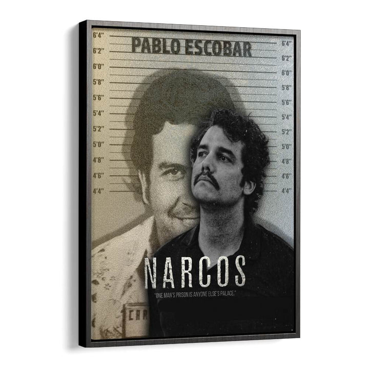 Narcos  by Grishma Korjani Movie Posters in Black Floater Frame