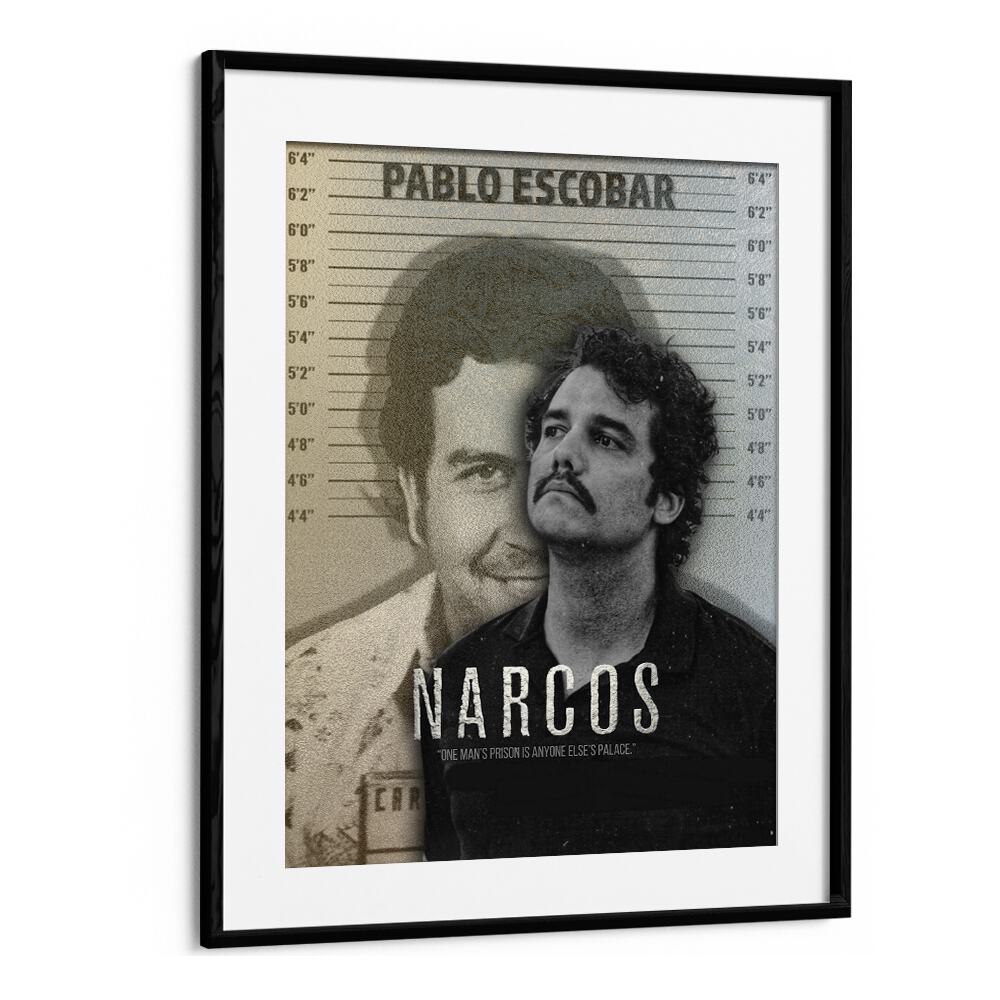 Narcos  by Grishma Korjani Movie Posters in Black Frame With Mount