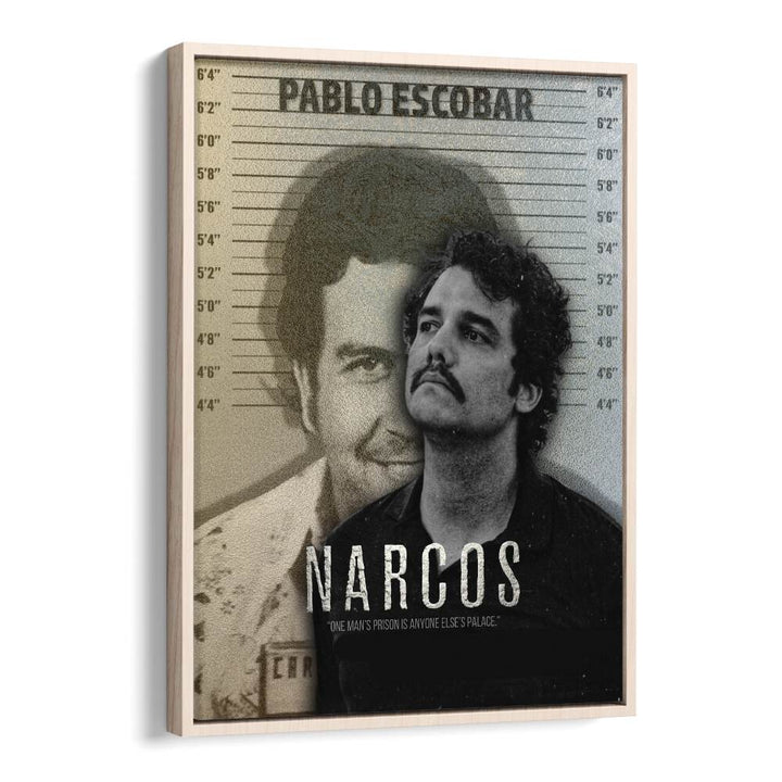 Narcos  by Grishma Korjani Movie Posters in Oak Wood Floater Frame