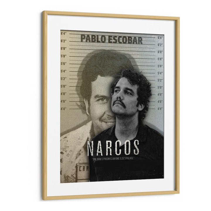 Narcos  by Grishma Korjani Movie Posters in Oak Wood Frame With Mount