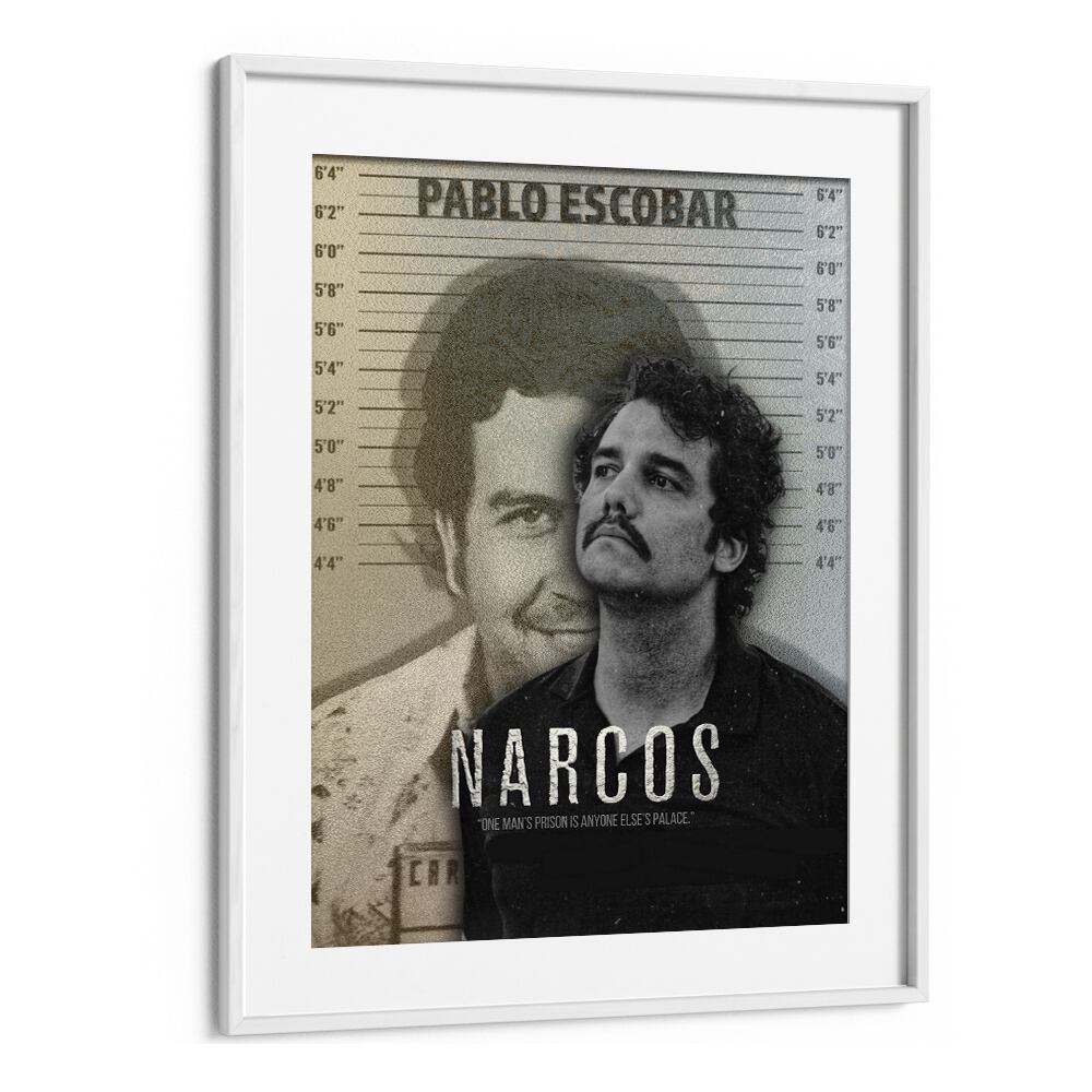 Narcos  by Grishma Korjani Movie Posters in White Frame With Mount