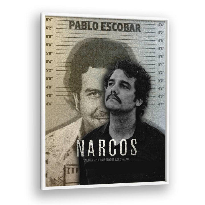 Narcos  by Grishma Korjani Movie Posters in White Plain Frame