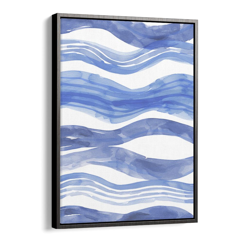 Nautical Notes V Beach Prints Coastal Wall Art in Black Floater Frame